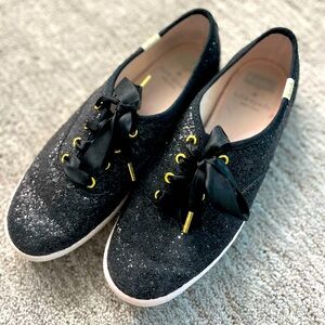 Kate Spade Black Sparkle Shoes